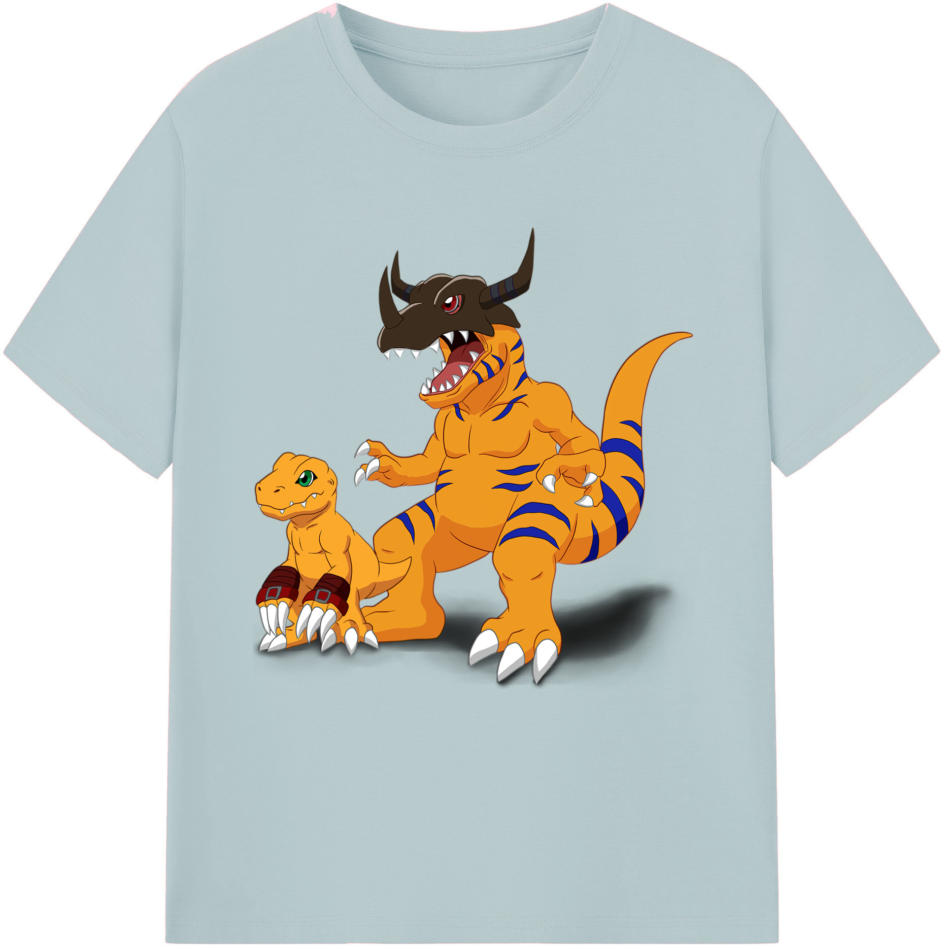 （画像用） Digimon デジタルモンスター/デジモン 綿100％半袖Tシャツ（フロントプリント）